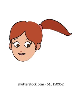 woman cartoon icon 