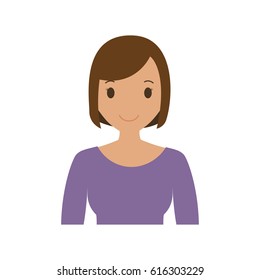 Woman cartoon icon