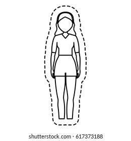 woman cartoon icon