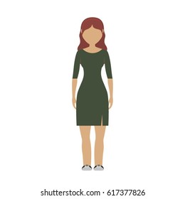 Woman cartoon icon