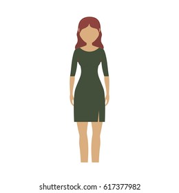 Woman cartoon icon
