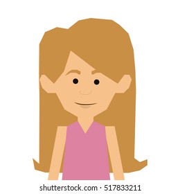 woman cartoon icon image 