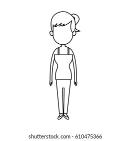 woman cartoon icon image 