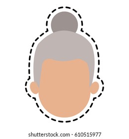 woman cartoon icon image 