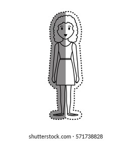 Woman cartoon isolated icon vector illustration graphic design