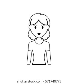 Woman cartoon isolated icon vector illustration graphic design