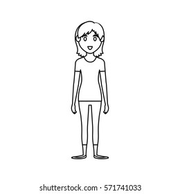 Woman cartoon isolated icon vector illustration graphic design