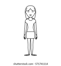 Woman cartoon isolated icon vector illustration graphic design