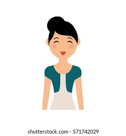 Woman cartoon isolated icon vector illustration graphic design