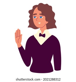 woman cartoon portrait icon isolated
