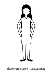 woman character cartoon