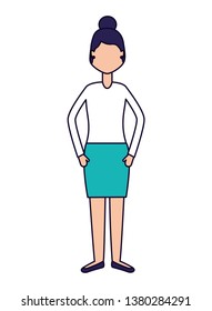 woman character cartoon