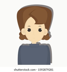 Woman character concept. Creative idea design. Flat vector illustration for template, brochure,web site or presentation. 