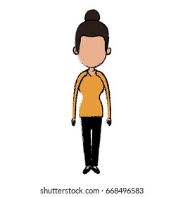 woman character female standing design