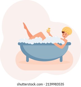 Woman character illustration vector design flat