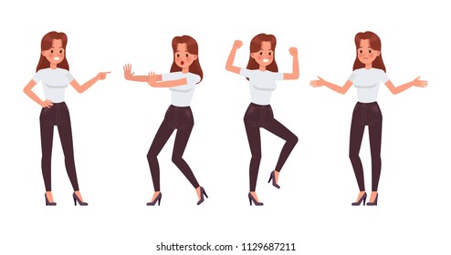 Woman character vector design.