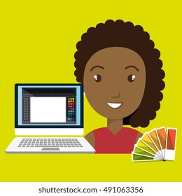 woman chart color pc