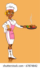 Woman Chef  Vector