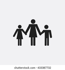 Woman with children Icon