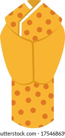 Woman chinese suit, illustration, vector on white background