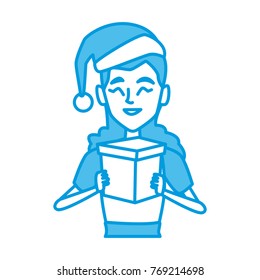Woman with christmas giftbox