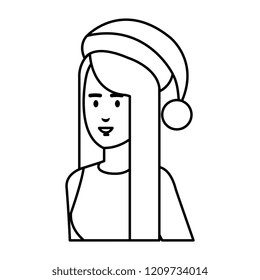 woman with christmas sweater and hat