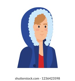 woman with christmas sweater and hat
