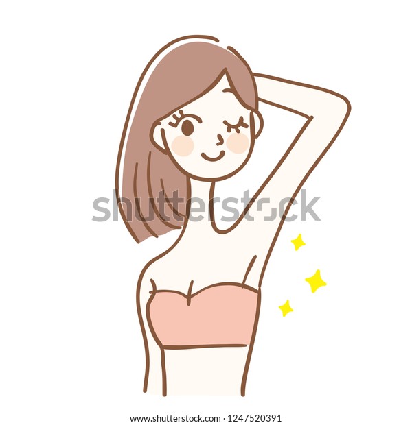 Woman Clean Armpit Stock Vector (Royalty Free) 1247520391 | Shutterstock