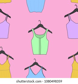 Woman Clothes Seamless Pattern