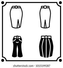 woman clothes set icon vector
