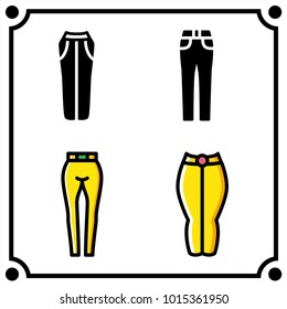 woman clothes set icon vector