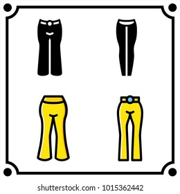 woman clothes set icon vector