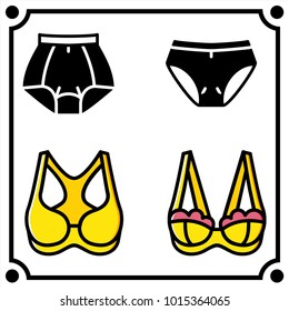 woman clothes set icon vector