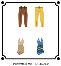 woman clothes set icon vector