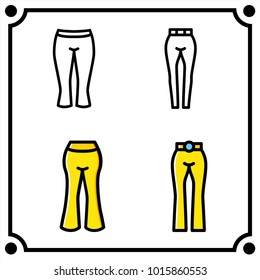 woman clothes set icon vector