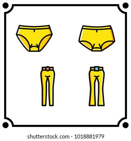 woman clothes set icon vector