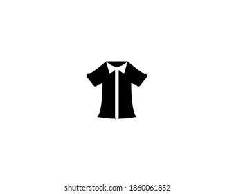 Woman clothes vector icon. Isolated  woman clothes illustration
