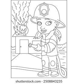 woman coloring book page for kids and adults creative coloring mindful relaxation activity