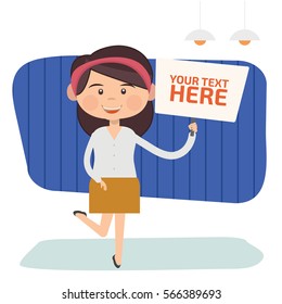 Woman concept design,clean vector