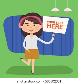 Woman concept design,clean vector