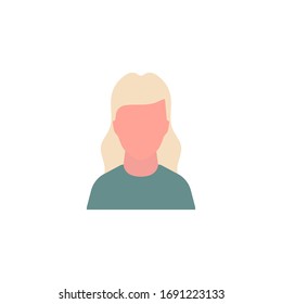 Woman concept icon on white background