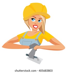Woman construction worker