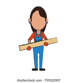 Woman construction worker