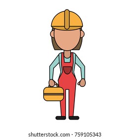 Woman construction worker