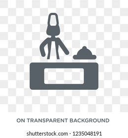 Woman Cooker icon. Trendy flat vector Woman Cooker icon on transparent background from Ladies collection. 