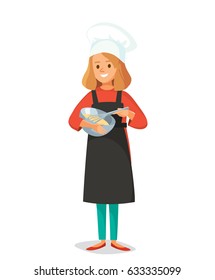 Woman Cooking