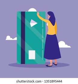 woman with credit card ecommerce