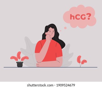 Woman Curious About Human Chorionic Gonadotropin Hormone