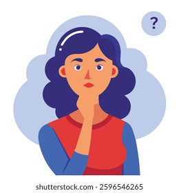 A woman with curious thoughts