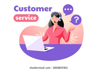 woman customer support working to answer customer complaints	